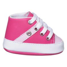 Tênis Bebê Cano Longo Antiderrapante Menino e Menina - LVB BABY, Pink,