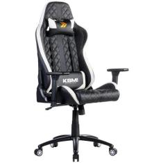 Cadeira Gamer Kbm! Gaming Hailstorm Cg450, Preta E Branca, Com Almofad