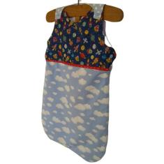 Lençol em macacão bebê e infantil sono com segurança material algodão 