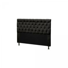 Cabeceira Casal Suede (1.38X1.30) - Genki Kenko , PRETO