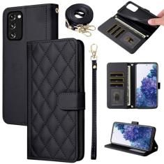 Furiet Capa carteira para Samsung Galaxy S20 FE 5G 6,5 polegadas, alça de ombro, bolsa com vários compartimentos para cartões, capa de telefone com suporte de poliuretano para S 20 EF UW 2022 S20FE5G