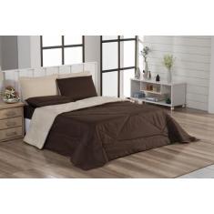 Kit Queen Edredom + Lençol Ternura 6 Peças Dupla Face - Cortinas Ibiti