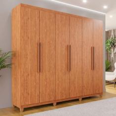 Guarda-roupa Casal 6 Portas 4 Gavetas com Pés Atlanta - IMOP Móveis