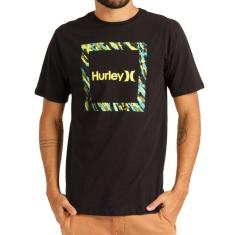 Camiseta Hurley Silk Frame Masculina-Masculino