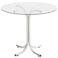 Mesa Redonda com Tampo de Vidro 4111 Unimóvel