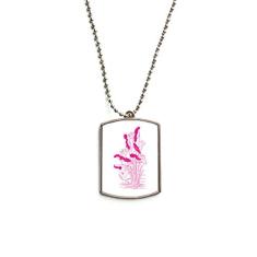 DIYthinker Colar para animais de estimação com pingente de corrente de aço inoxidável com flor de lótus e flor de ló