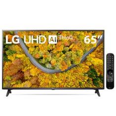 Smart TV 65" LG 4K LED 65UP7550 WiFi, Bluetooth, HDR, Inteligência Artificial ThinQ, Google, Alexa e Smart Magic - 2021