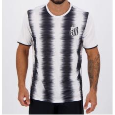 Camiseta Braziline Santos Part Masculina - Branca