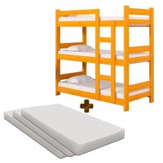 Treliche Solteiro Cerejeira Com 3 Colchões Diamante Nemargi