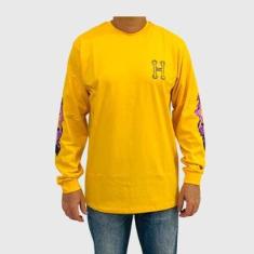 Camiseta Huf Manga Longa Screw Head Masculina-Masculino