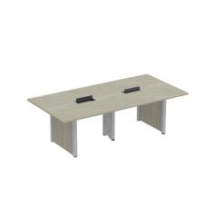 Mesa de Reunião 3200x1400 Mrcpb3214pp Nogueira Casablanca/Cinza