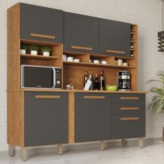 Armário de Cozinha 6 Portas 2 Gavetas Alexia Top - IMOP Móveis