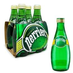 Água Mineral Importada Perrier Gaseificada 330ml 4 Unidades