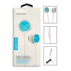 Fone de Ouvido Com Fio P3 Isolamento De Ruído Lelong LE-0209Y, Azul