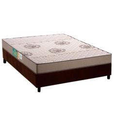 Conjunto Box Viúva: Colchão Espuma Polar D33 Pérola Clean + Base CRC S
