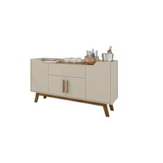 Aparador Buffet Future Off-White/Cinamomo – Bechara Móveis