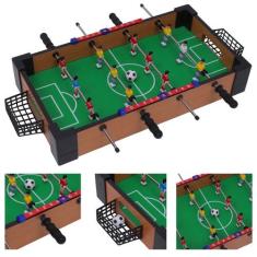 Mesa Pebolim Futebol De Brinquedo Totó Portátil Com Placar Interativo 