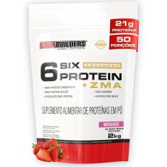 Whey Protein 6 Six Protein Advanced c/ ZMA 2kg - Bodybuilders-Unissex