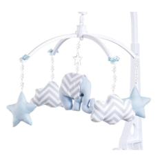 Móbile para berço musical e giratório Elefantinho Azul