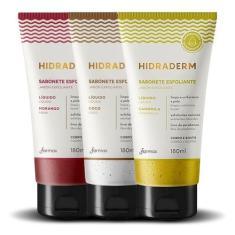 Sabonete Esfoliante Líq Hidraderm Rosto E Corpo 180ml Farmax, Coco