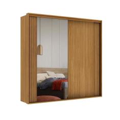 Guarda-Roupa Casal com Espelho Imperium 100% MDF 2 PT 6 GV Freijó
