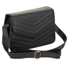 Bolsa Casual Detalhe em Bordado com Alça Transversal Fixa com Fecho Pr