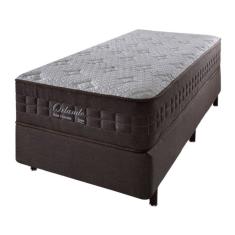 Cama Box Solteiro King + Colchão Molas Ensacadas Orlando 96x203x67cm