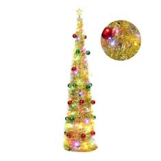 Árvore de Natal Orgrimmar Pop Up, enfeites de 1,5 m com luz 100 LED