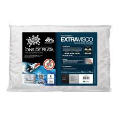 Travesseiro Viscoelástico Extravisco c/ Íons de Prata p/Fronha (50x70)