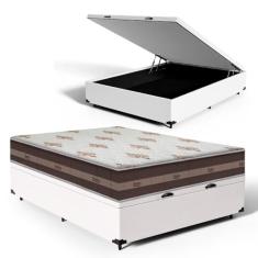 Cama Box com Baú Viúva + Colchão de molas - Anjos - Classic Superlastic 128cm