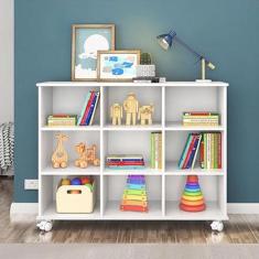 Nicho Organizador De Brinquedos Quarto Sala Com Rodízios - QMovi, Bran