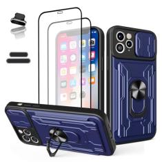 ymxdmd Capa carteira para Apple iPhone 11 Pro Max de 6,5 polegadas, compartimento para cartão de crédito para cartão de visita, porta deslizante, design portátil, capa híbrida de camada dupla