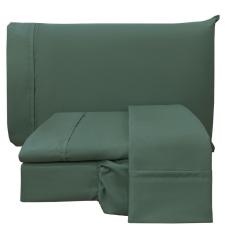 Jogo Cama Lençol King Conforto Percal 300 Fios 4 Peças Verde