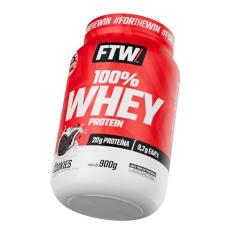 FTW 100% Whey Protein com Proteína Concentrada WPC, Suplemento Alimentar Pós-Treino em Pó com Fonte de Proteína do Soro do Leite, Alto Valor Biológico, Sem Glúten – Pote 900g (Sabor Cookies)