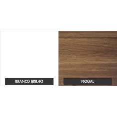 Gabinete para Banheiro Legno 830w Compace Branco/nogal