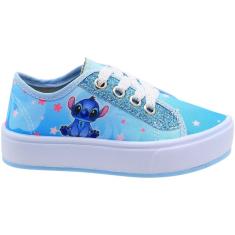 Tênis Casual Infantil Ortobessa Lona Stitch Juvenil Menina-Feminino