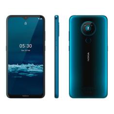 Smartphone Nokia 5.3 128GB Verde 4G Octa-Core 4GB RAM 6,55 Câm. Quádru