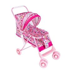 Carrinho de Boneca Luxo Reclinável - Rosa - MeP Kids - Mep Kids Brinqu