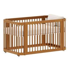 Berço 2 em 1 Evolutivo Nogueira (colchão incluso)