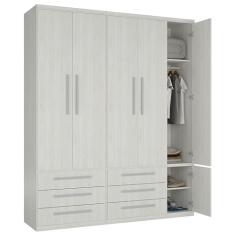 Guarda-Roupa 5 Portas 6 Gavetas Modular 1310 Ilan Carvalho