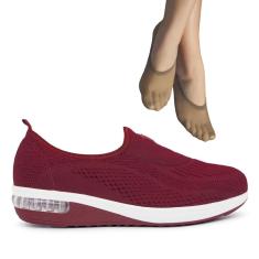 Tênis Modare F Slip On Linho Ultraconforto 7320.217+2P de Meias Color Sports Sapatilha 9055