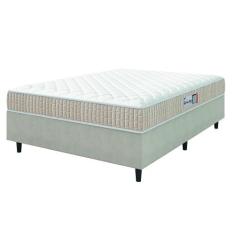 Cama Box Colchão Casal Espuma D33 New Millenium 138x188x57cm Branco / 