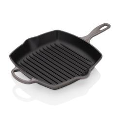 Grelha Quadrada Signature 26 cm Cinza Flint Ply Le Creuset