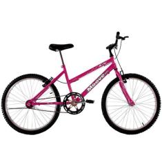 Bicicleta Aro 24 Feminina Menina Sem Marcha Pink - Moove