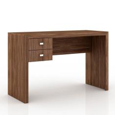 Mesa Para Escritório 02 Gavetas Me4123 Nogal - Tecno Mobili