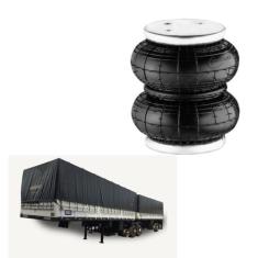 Bolsa Pneumatica Carreta Randon Eixo Direcional - Globo