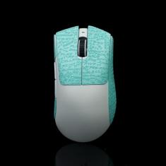 Hokeyio Fita aderente para Razer Deathadder V3 Pro - antiderrapante, controle aprimorado, suga suor, couro macio, melhora a aderência de jogos FPS [pré-cortado] CS Letter SkyBlue 0,3 mm