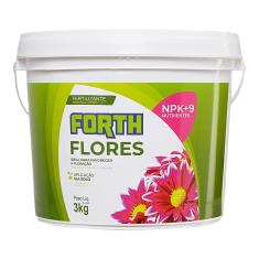 Forth Flores, Adubo Floral, Floração, Fertilizante, Micronutrientes, NPK, Nutrição Balanceada, Balde, 3kg