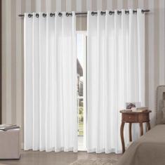 Cortina Para Sala/Quarto Oxford 300x250  Admirare, Branco