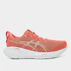 Tênis Asics Gel Cumulus 27 Feminino, Rosa, Bege, 34
